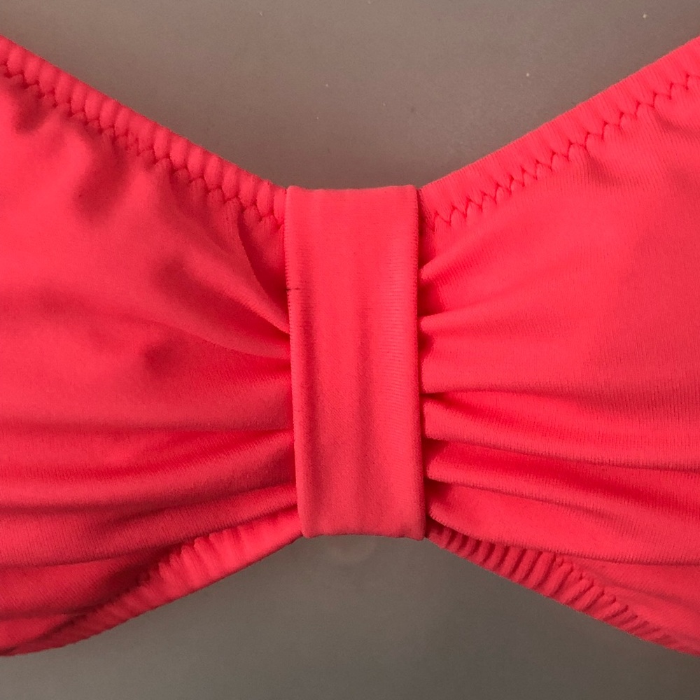 PINK VICTORIA’S SECRET CORAL BOKINI 👙 TOP SIZE S - Picture 2 of 6